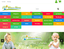 Tablet Screenshot of blissandbless.com